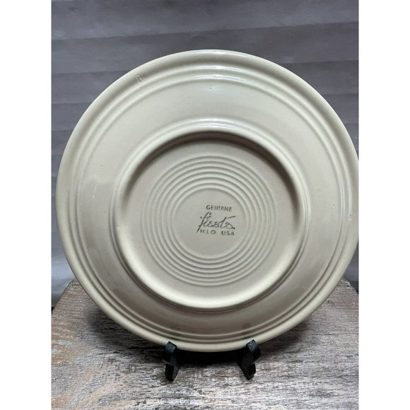 Homer Laughlin Genuine Fiesta Ware YELLOW Salad/Sandwich/Dessert plate 7 1/4" - Picture 10 of 12